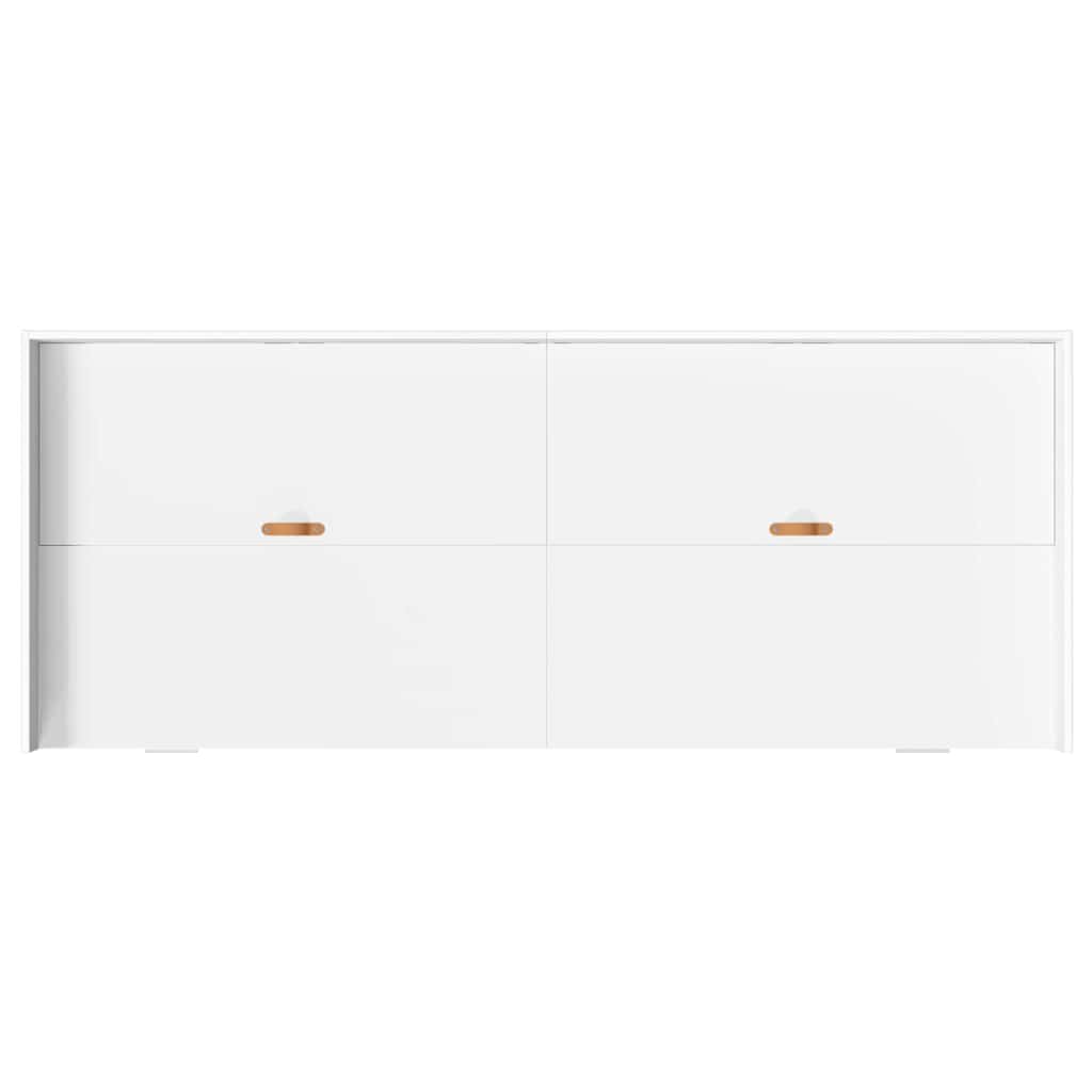 Κρεβάτι με αποθηκευτικό χώρο Λευκό 75 x 190 cm Επεξεργασμένο ξύλο