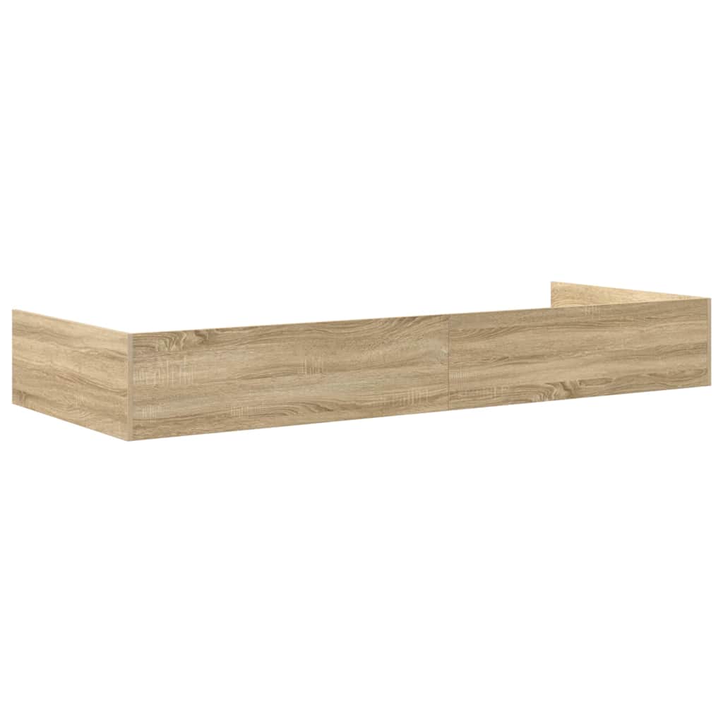 vidaXL Σκελετός Κρεβατιού Δρύς Sonoma 75 x 190 cm Επεξεργασμένο ξύλο
