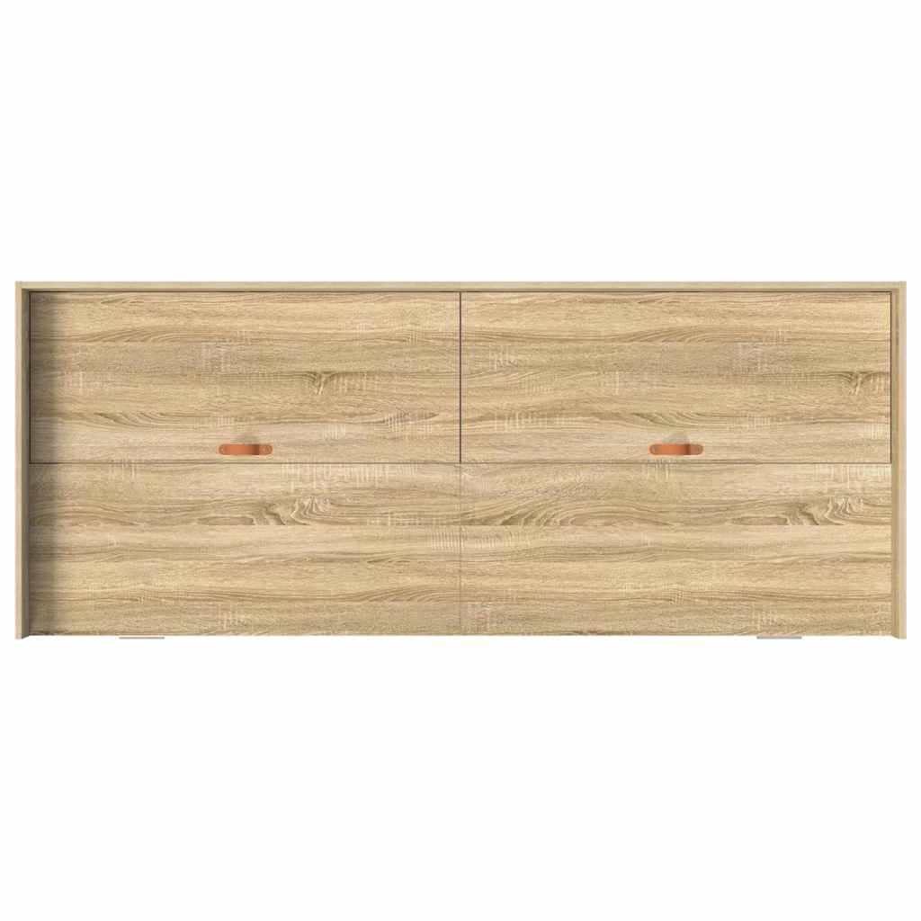 vidaXL Σκελετός Κρεβατιού Δρύς Sonoma 75 x 190 cm Επεξεργασμένο ξύλο