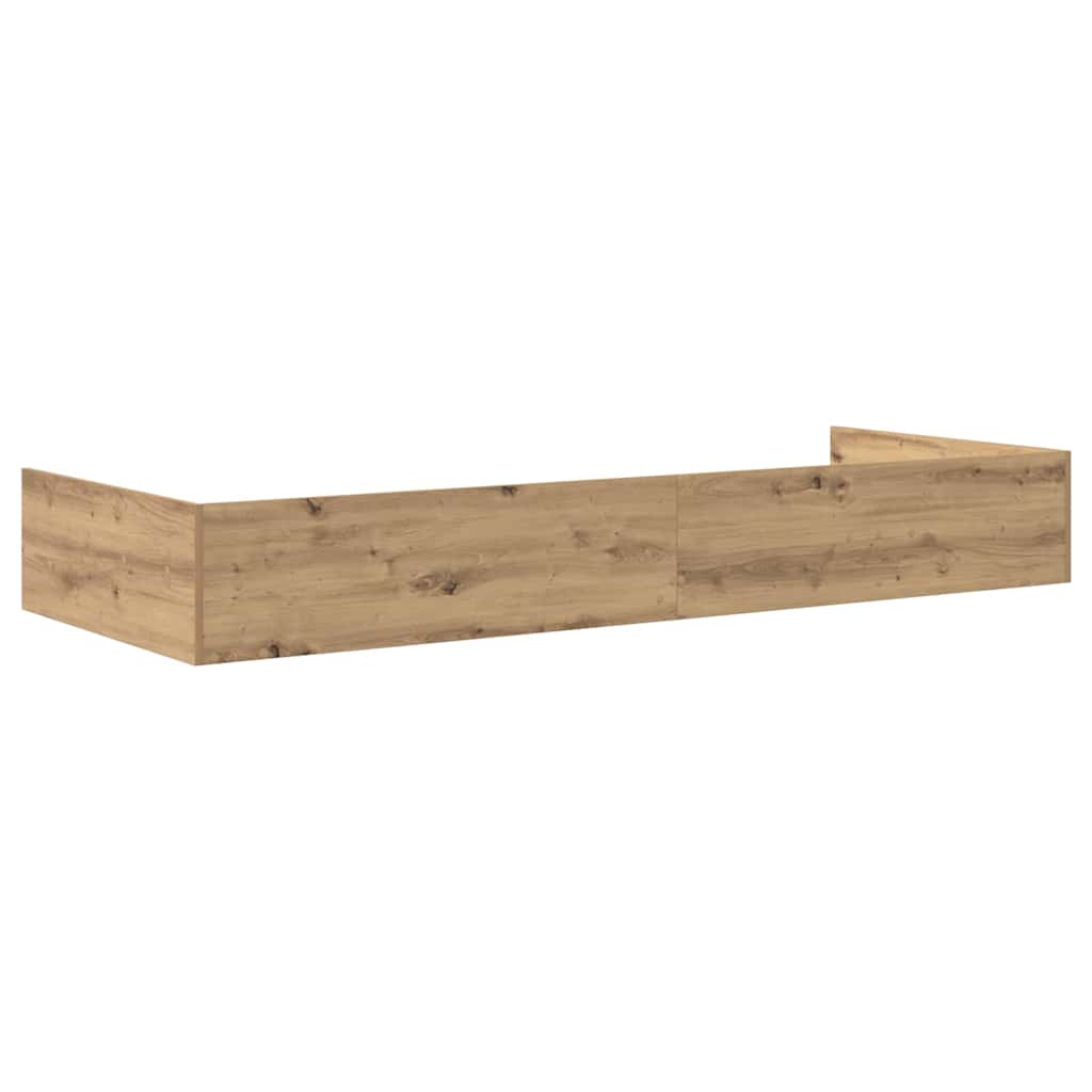 vidaXL Σκελετός Κρεβατιού Artisan Oak 75 x 190 cm Επεξεργασμένο ξύλο