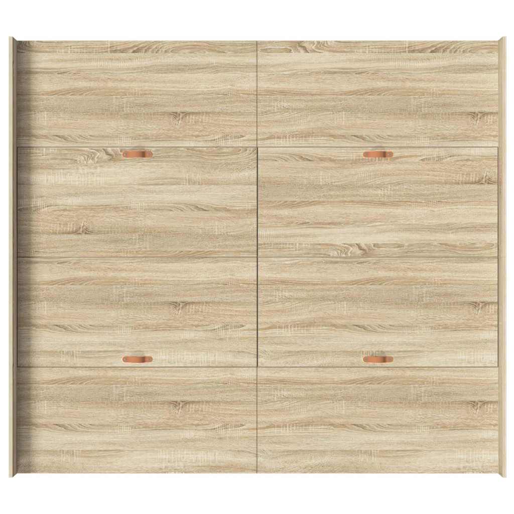 vidaXL Κρεβάτι με αποθηκευτικό χώρο Δρύς Sonoma 200 x 200 cm