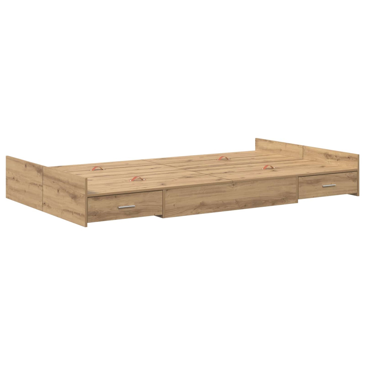 vidaXL Κρεβάτι με αποθηκευτικό χώρο με πόρτα Artisan Oak 120 x 200 cm