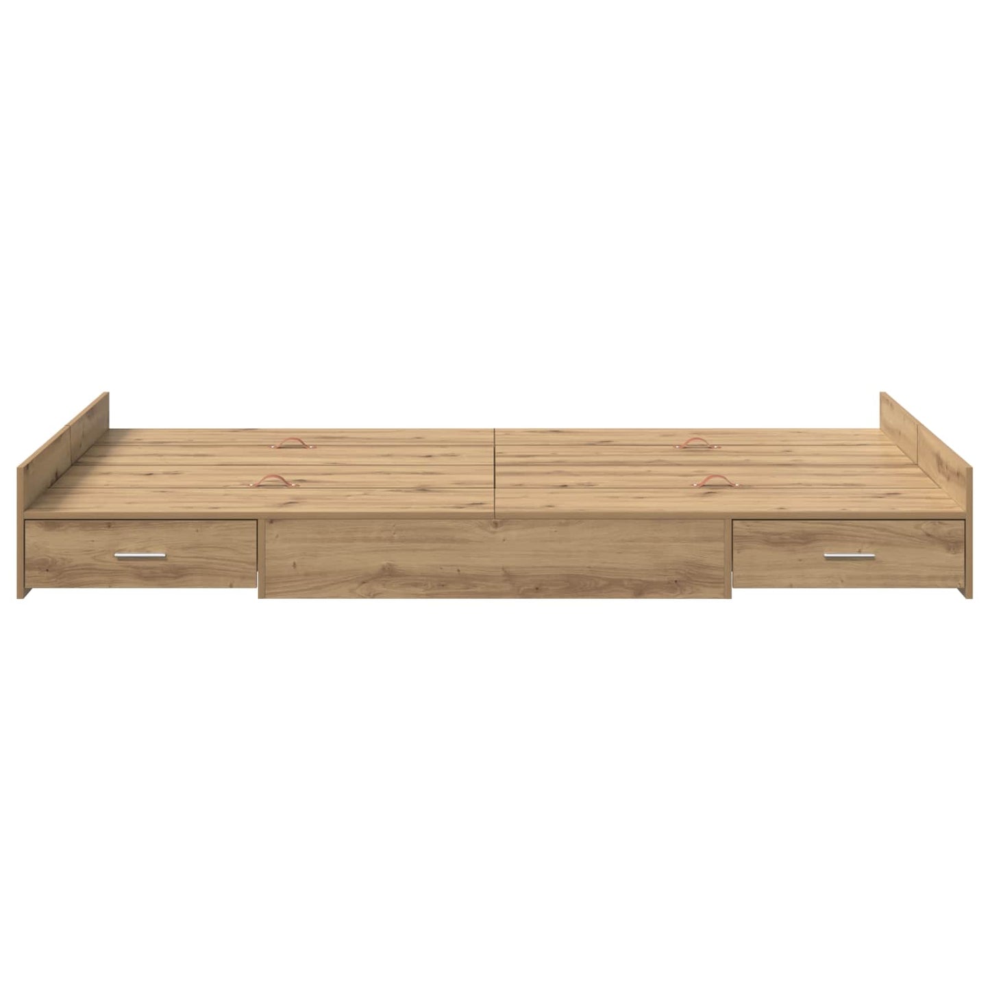 vidaXL Κρεβάτι με αποθηκευτικό χώρο με πόρτα Artisan Oak 120 x 200 cm