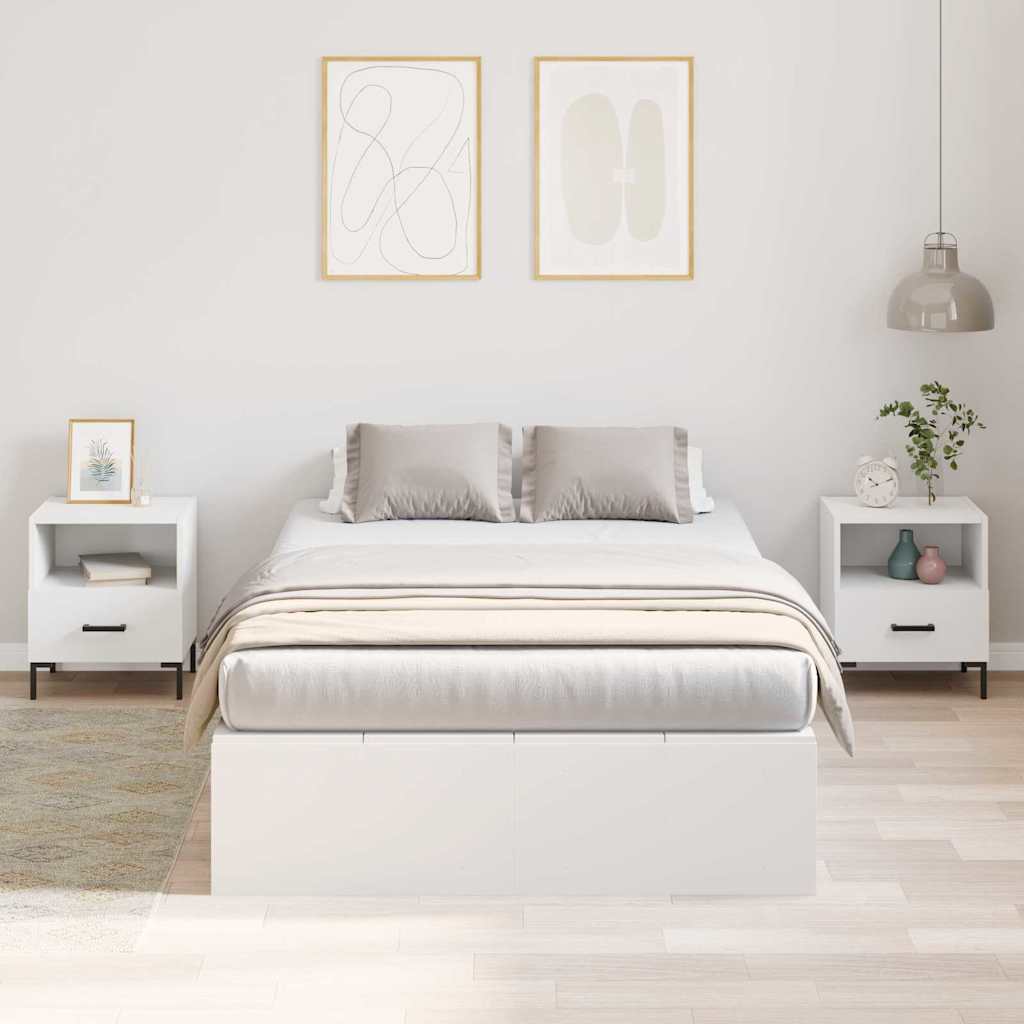 vidaXL Κρεβάτι με αποθηκευτικό χώρο Λευκό 120x200 εκ.