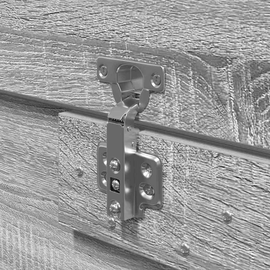 vidaXL Σκελετός Κρεβατιού Γκρι sonoma 150 x 200 cm Επεξεργασμένο ξύλο