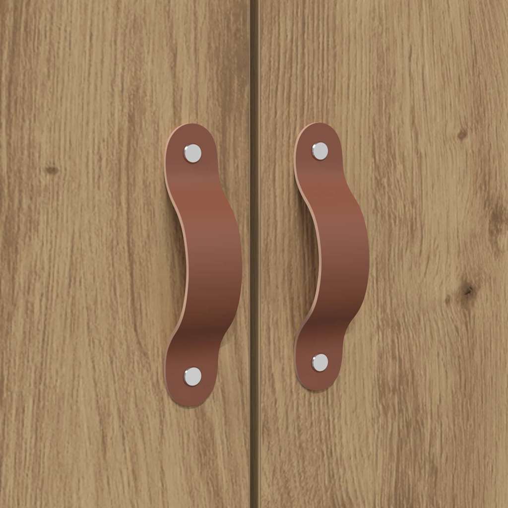 vidaXL Κρεβάτι με αποθηκευτικό χώρο με πόρτα Artisan Oak 150 x 200 cm