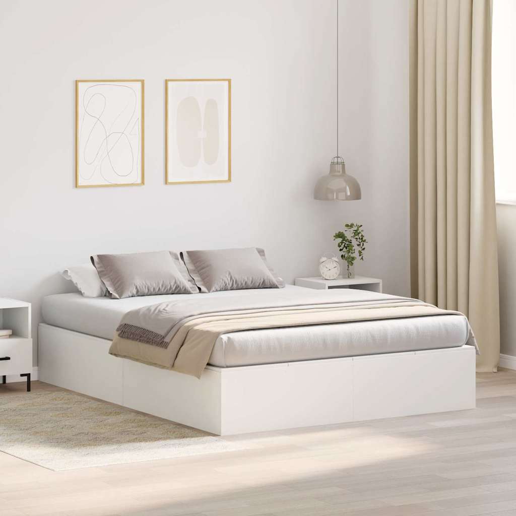 vidaXL Κρεβάτι Αποθήκευσης Λευκό 160 x 200 cm
