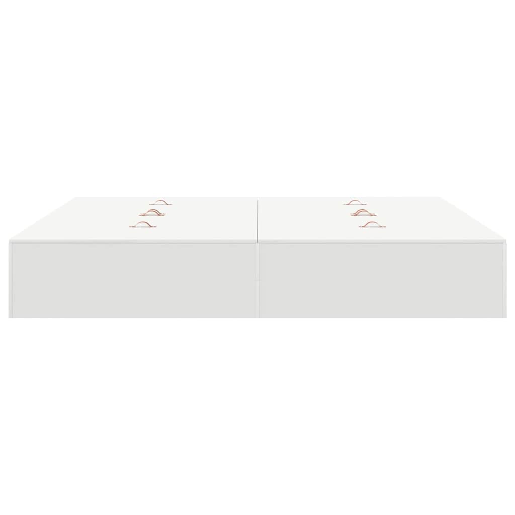 vidaXL Κρεβάτι με αποθήκευση Λευκό 180 x 200 cm Ξύλο