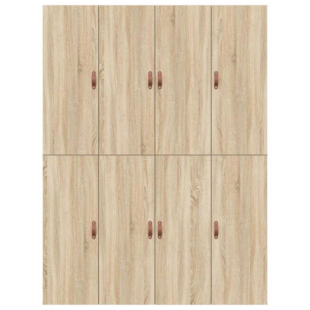 vidaXL Κρεβάτι με αποθηκευτικό χώρο Δρύς Sonoma 140 x 190 cm