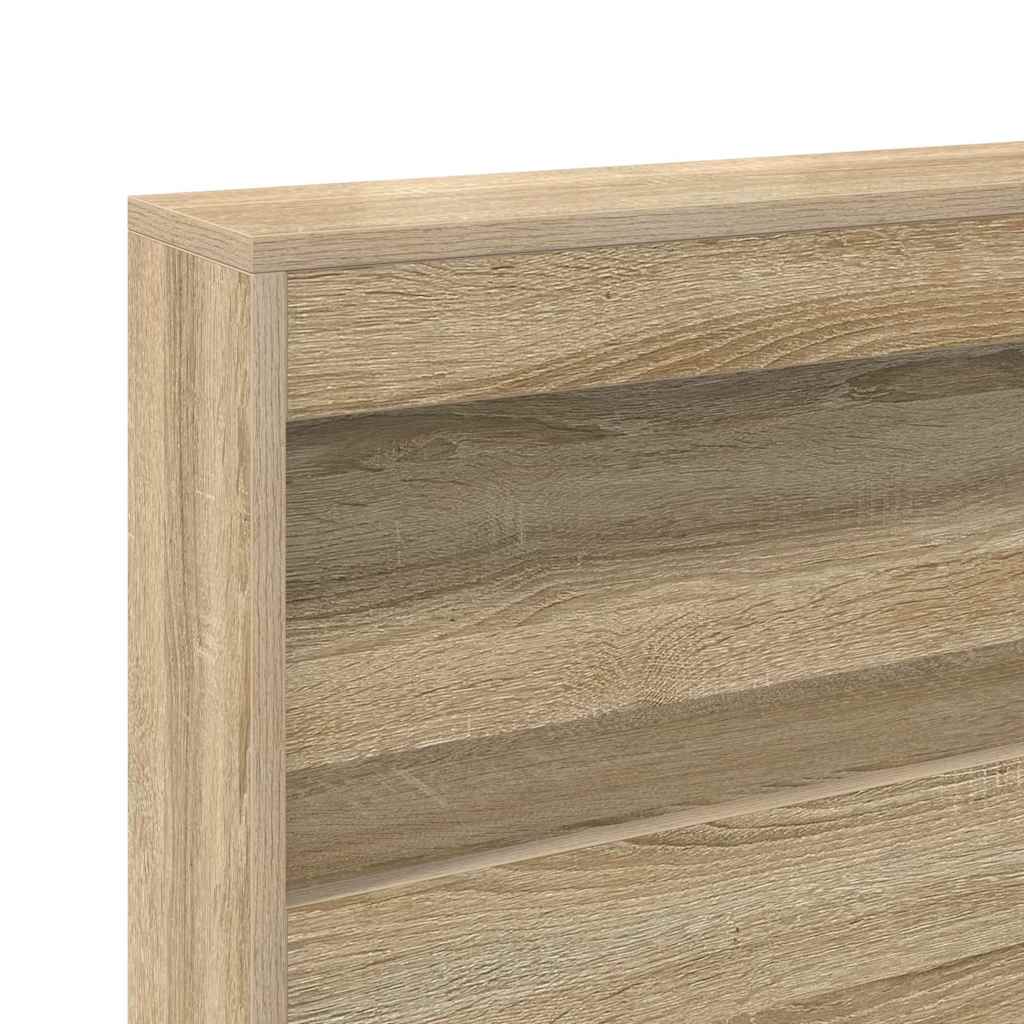 vidaXL Κεφαλάρι Αποθήκης με ράφι Sonoma Δρυς 120 cm Επεξεργασμένο ξύλο