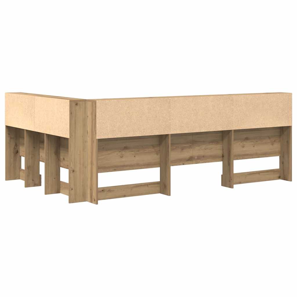 vidaXL Κεφαλάρι Αποθήκης Artisan Oak Επεξεργασμένο Ξύλο