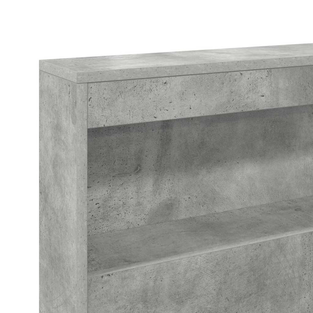 vidaXL Κεφαλάρι Αποθήκης Σκυρόδεμα Γκρι 150 cm Επεξεργασμένο ξύλο