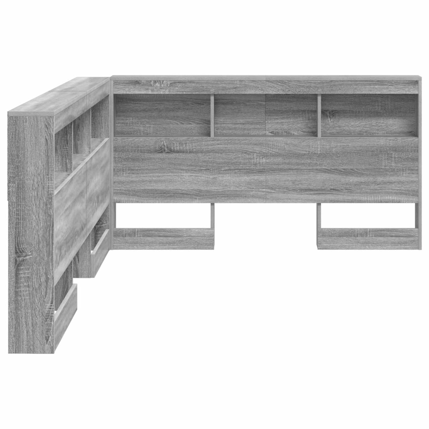 vidaXL Κεφαλάρι Αποθήκης Γκρίζο Σονομα 150 cm Επεξεργασμένο ξύλο