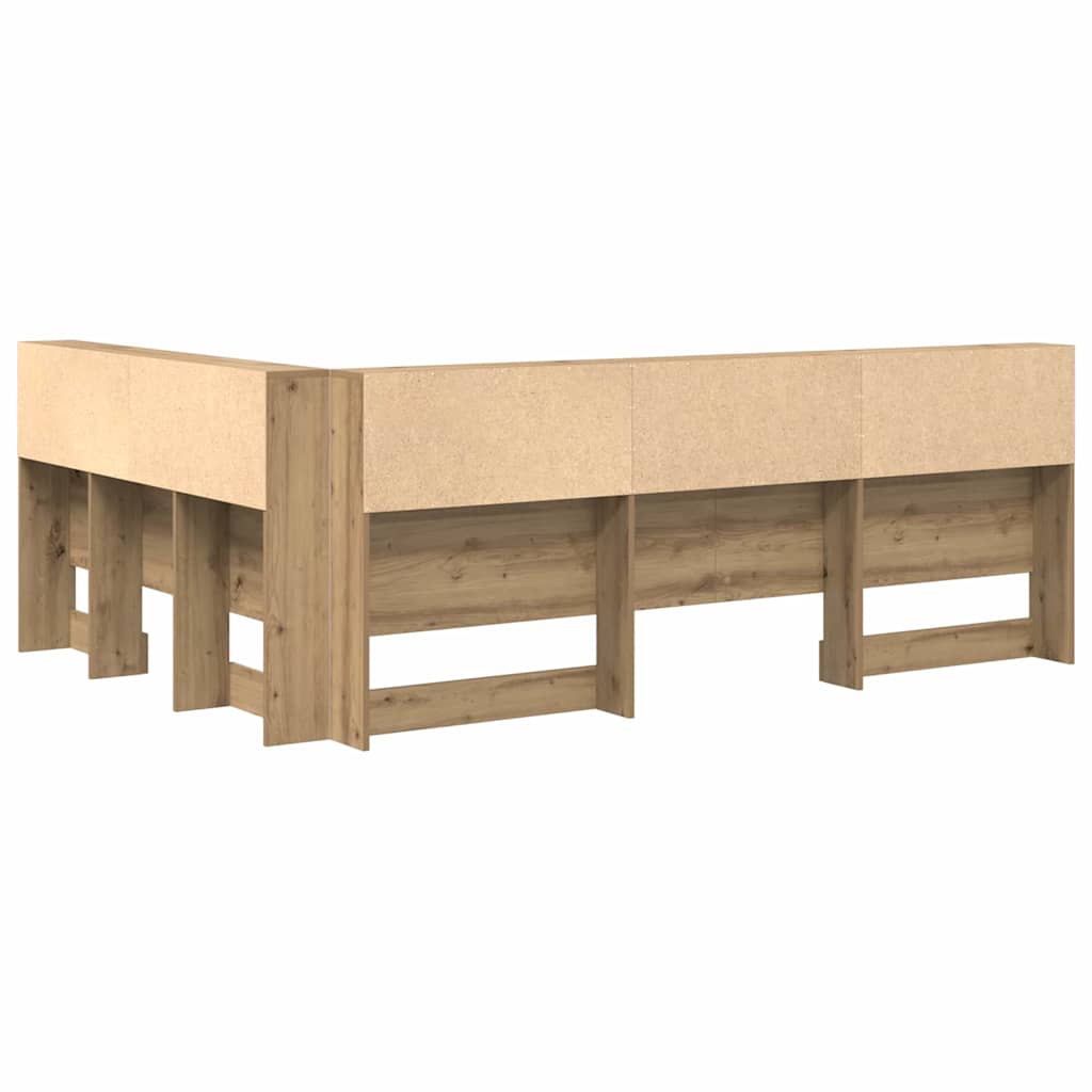 vidaXL Κεφαλάρι Αποθήκης Artisan Oak Επεξεργασμένο Ξύλο