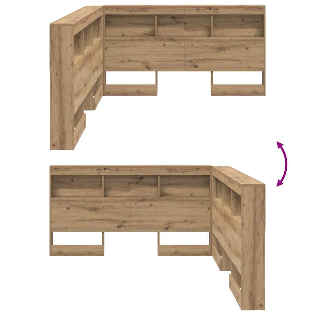 vidaXL Κεφαλάρι Αποθήκης Artisan Oak Επεξεργασμένο Ξύλο