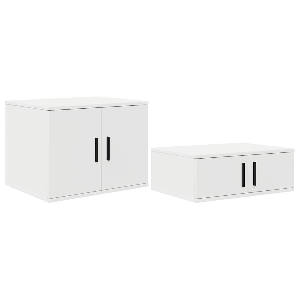 vidaXL Κρεβάτι με αποθηκευτικό χώρο Λευκό 75 cm Επεξεργασμένο ξύλο