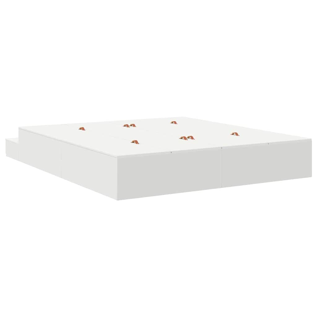 vidaXL Κρεβάτι με αποθηκευτικό χώρο Λευκό 180 cm Επεξεργασμένο ξύλο