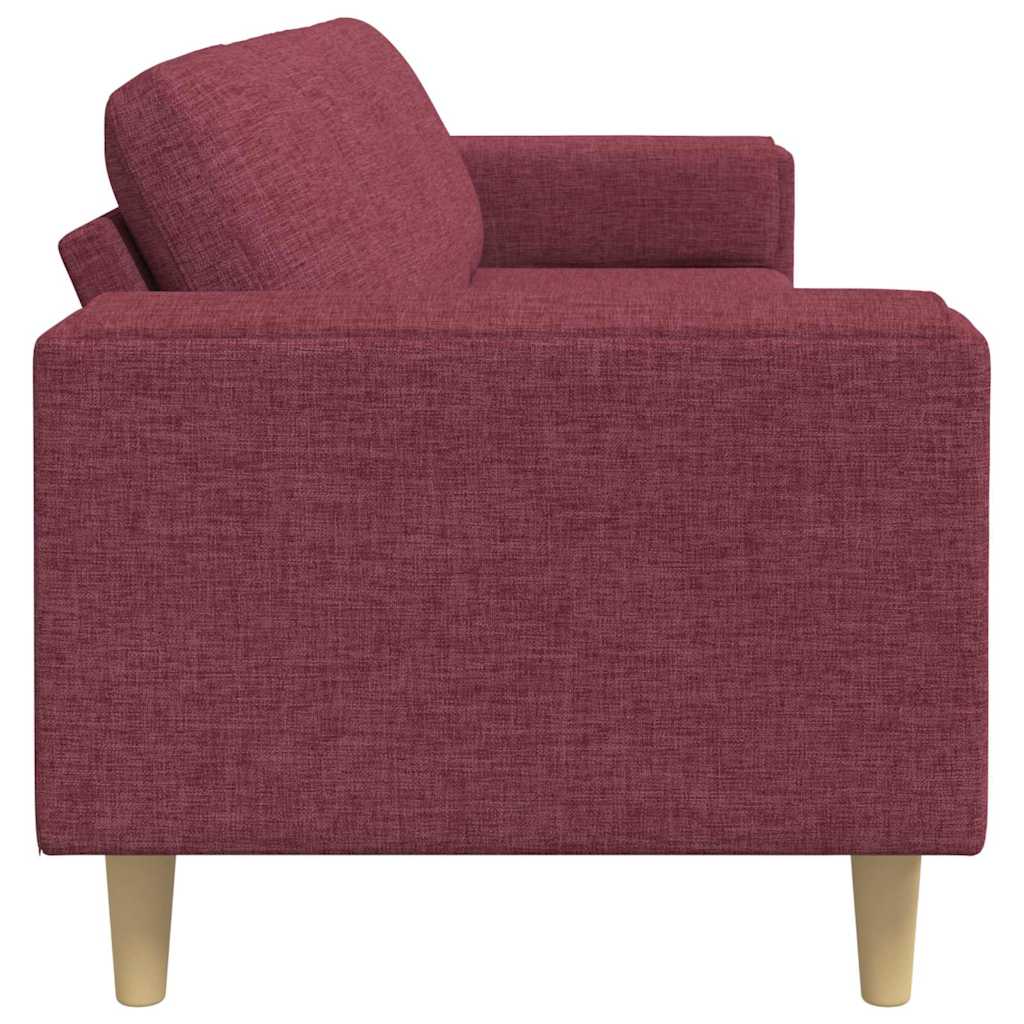 vidaXL Καναπές σαλονιού Κόκκινο 250 x 77 x 76 εκ. Πολυεστέρας
