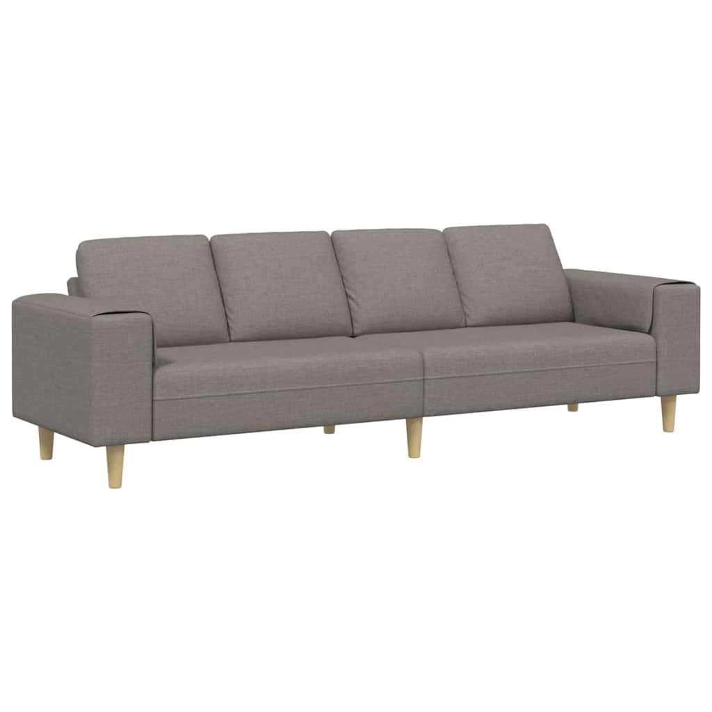 vidaXL Καναπές σαλονιού Taupe 250 x 77 x 76 εκ. Πολυεστέρας
