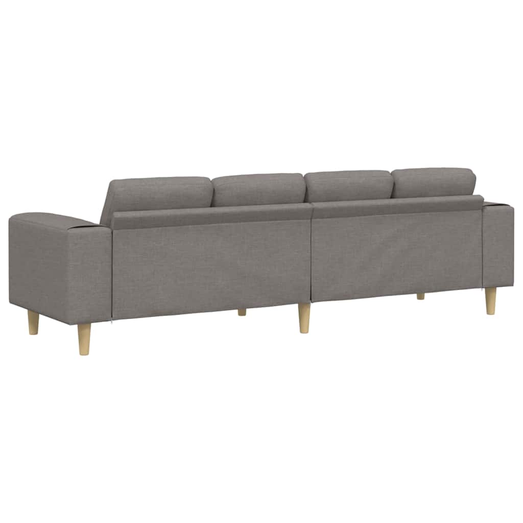 vidaXL Καναπές σαλονιού Taupe 250 x 77 x 76 εκ. Πολυεστέρας