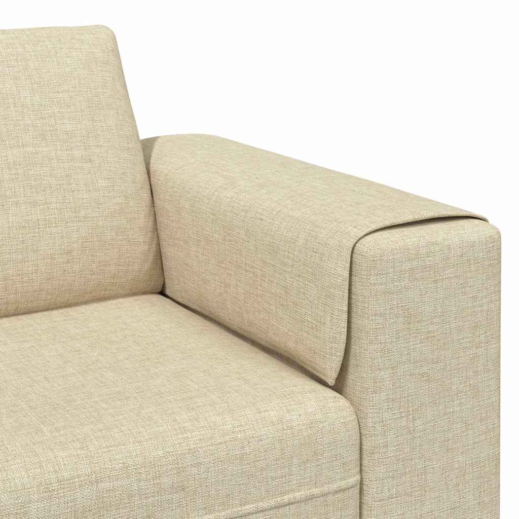 vidaXL Καναπές σαλονιού Κρεμ 250 x 77 x 76 εκ. Πολυεστέρας