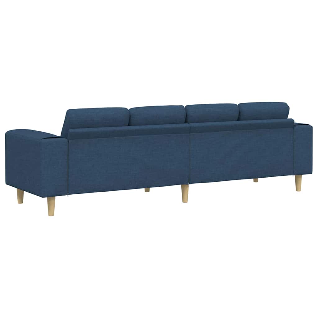 vidaXL Καναπές σαλονιού Μπλε 250 x 77 x 76 εκ. Πολυεστέρας