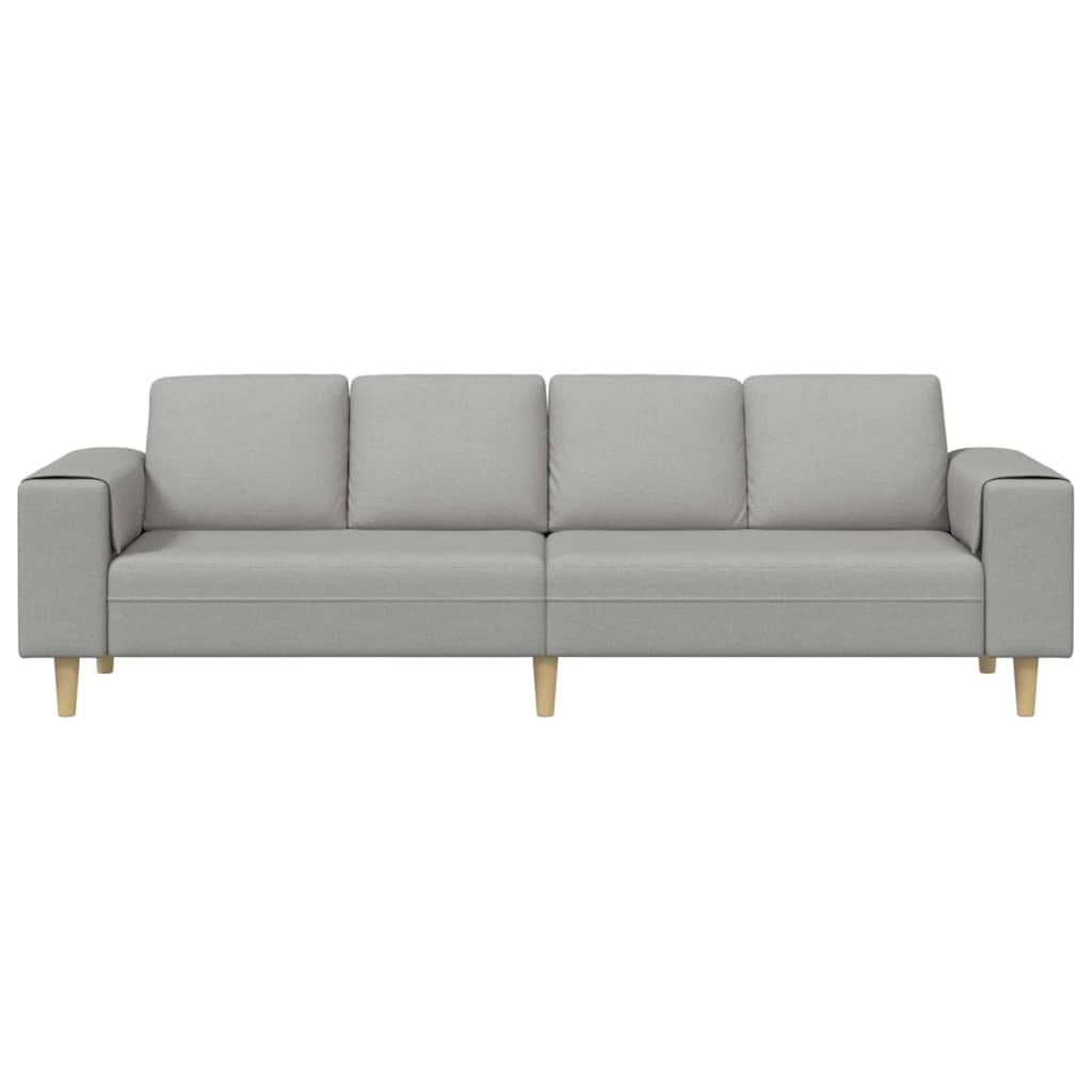 vidaXL Καναπές σαλονιού Σκίουρος Γκρί 250 x 77 x 76 εκ. Πολυεστέρας