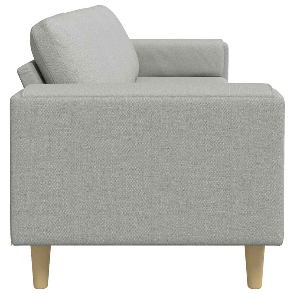 vidaXL Καναπές σαλονιού Σκίουρος Γκρί 250 x 77 x 76 εκ. Πολυεστέρας