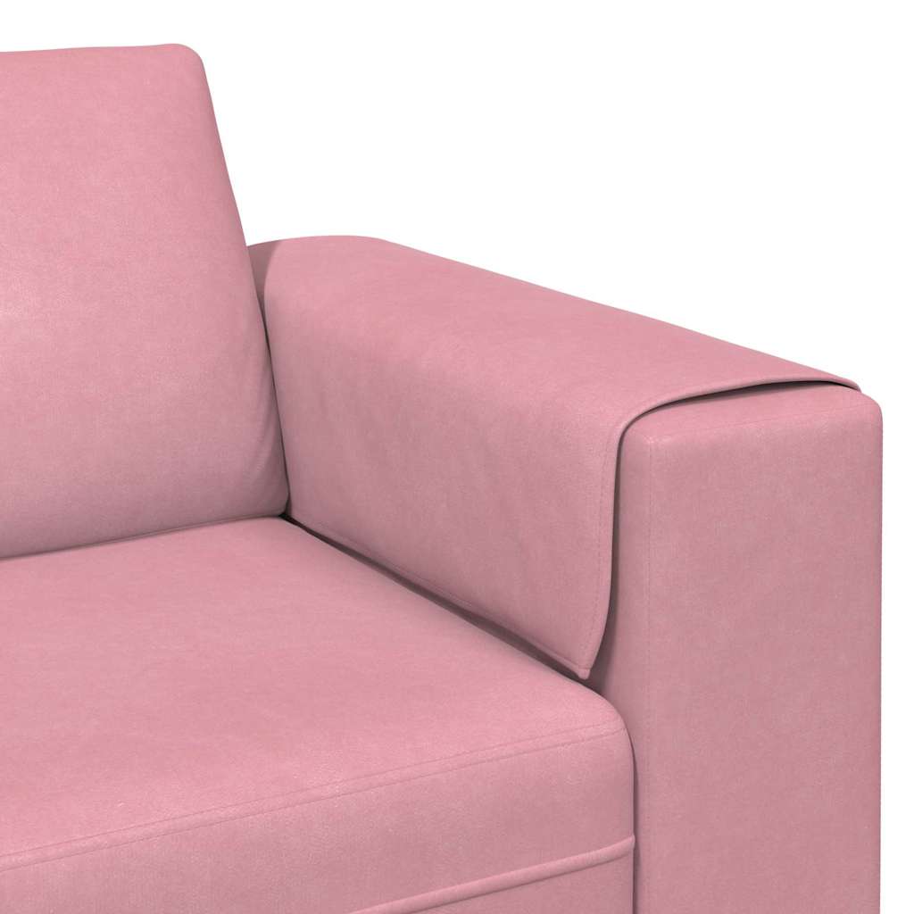 vidaXL Καναπές σαλονιού Ροζ 250 x 77 x 76 εκ.
