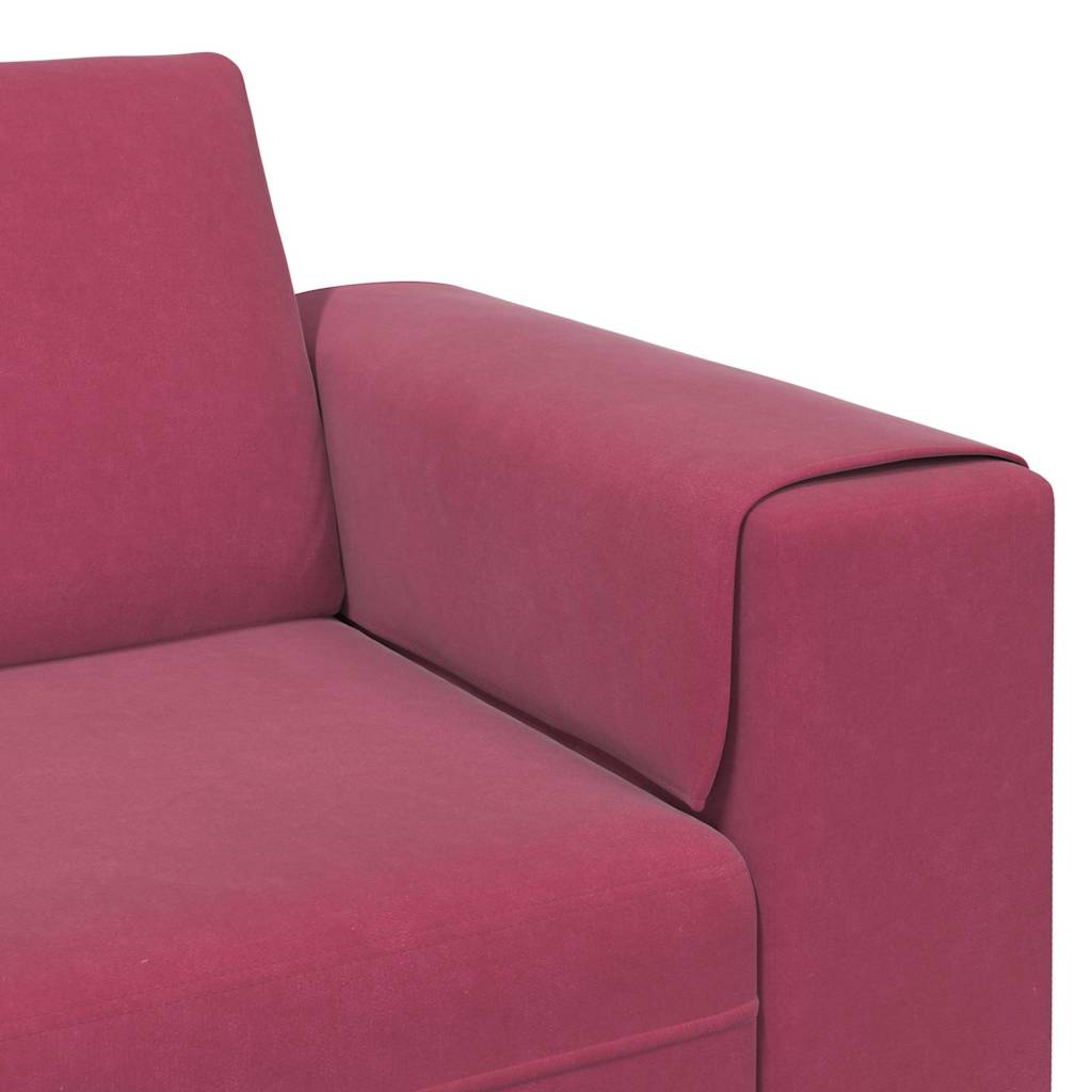 vidaXL Καναπές σαλονιού Κόκκινο 250 x 77 x 76 εκ.