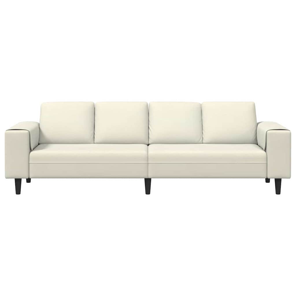 vidaXL Καναπές σαλονιού Κρεμ 250 x 77 x 76 εκ.