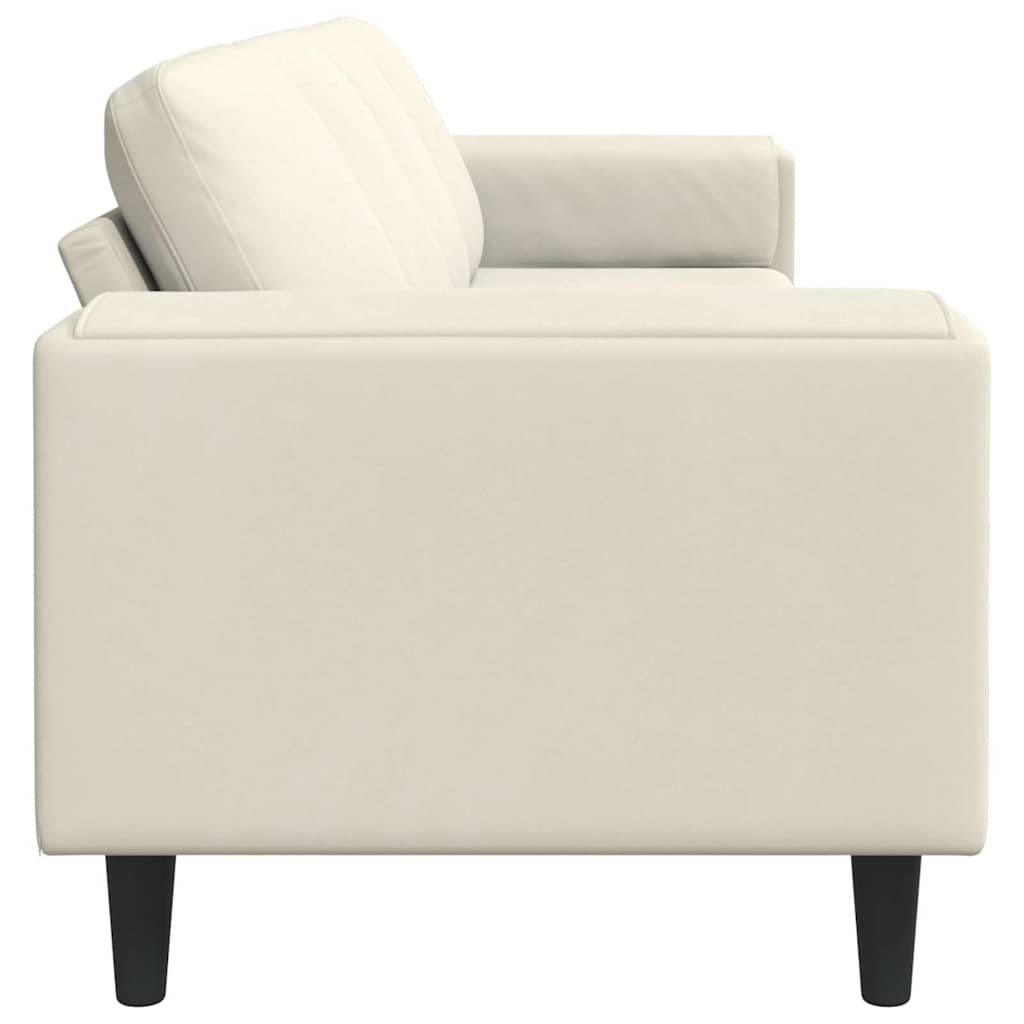vidaXL Καναπές σαλονιού Κρεμ 250 x 77 x 76 εκ.