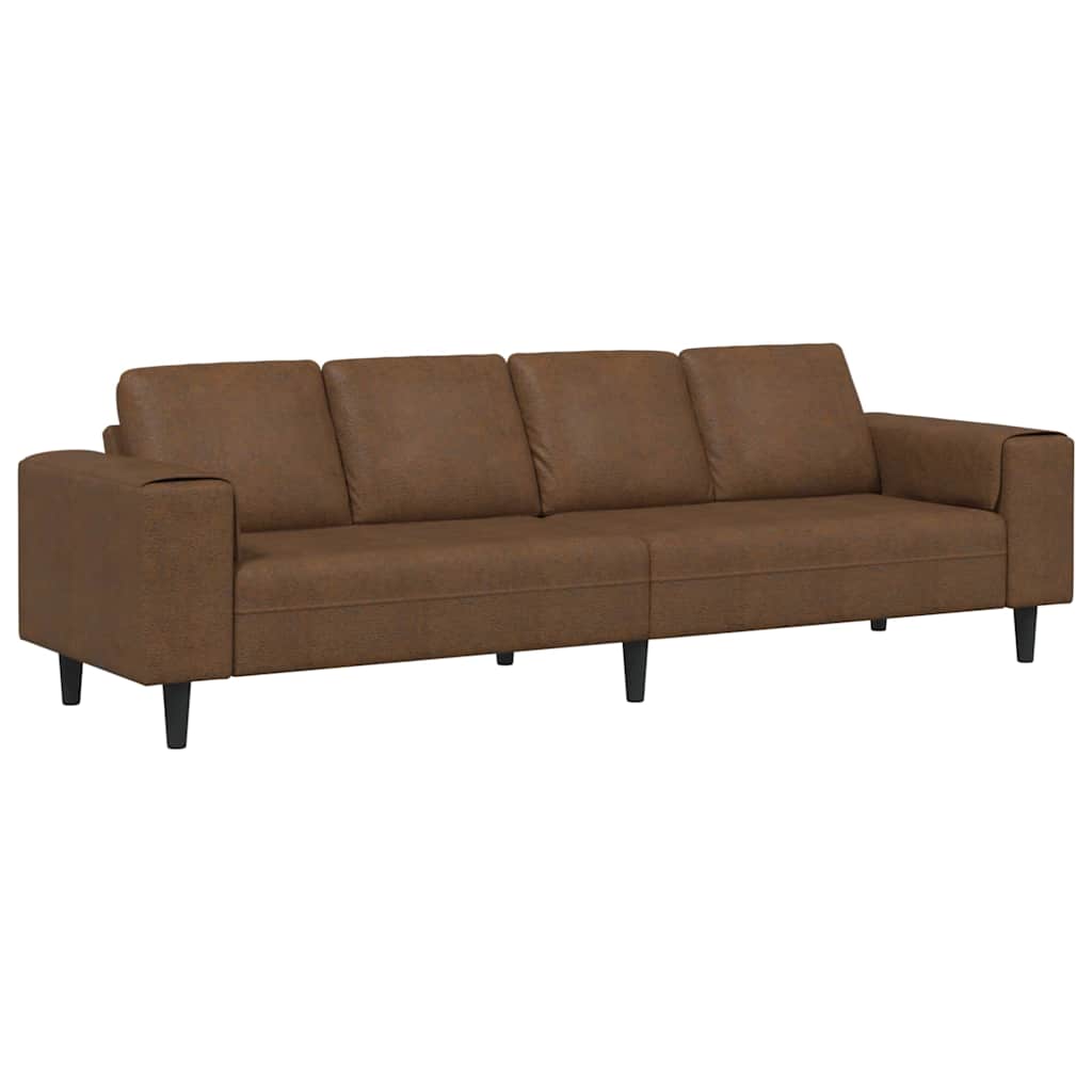 vidaXL Καναπές σαλονιού Καφέ 250 x 77 x 76 εκ.