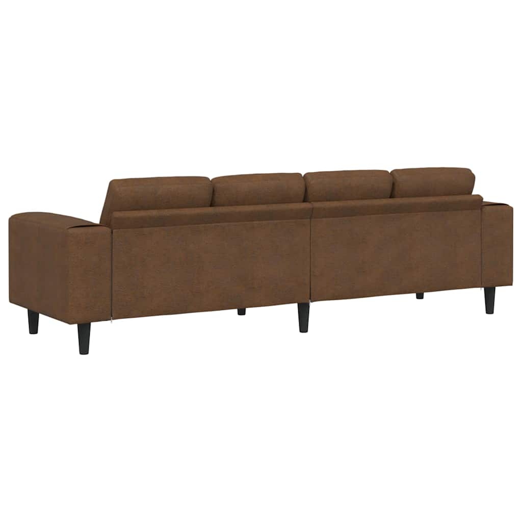 vidaXL Καναπές σαλονιού Καφέ 250 x 77 x 76 εκ.