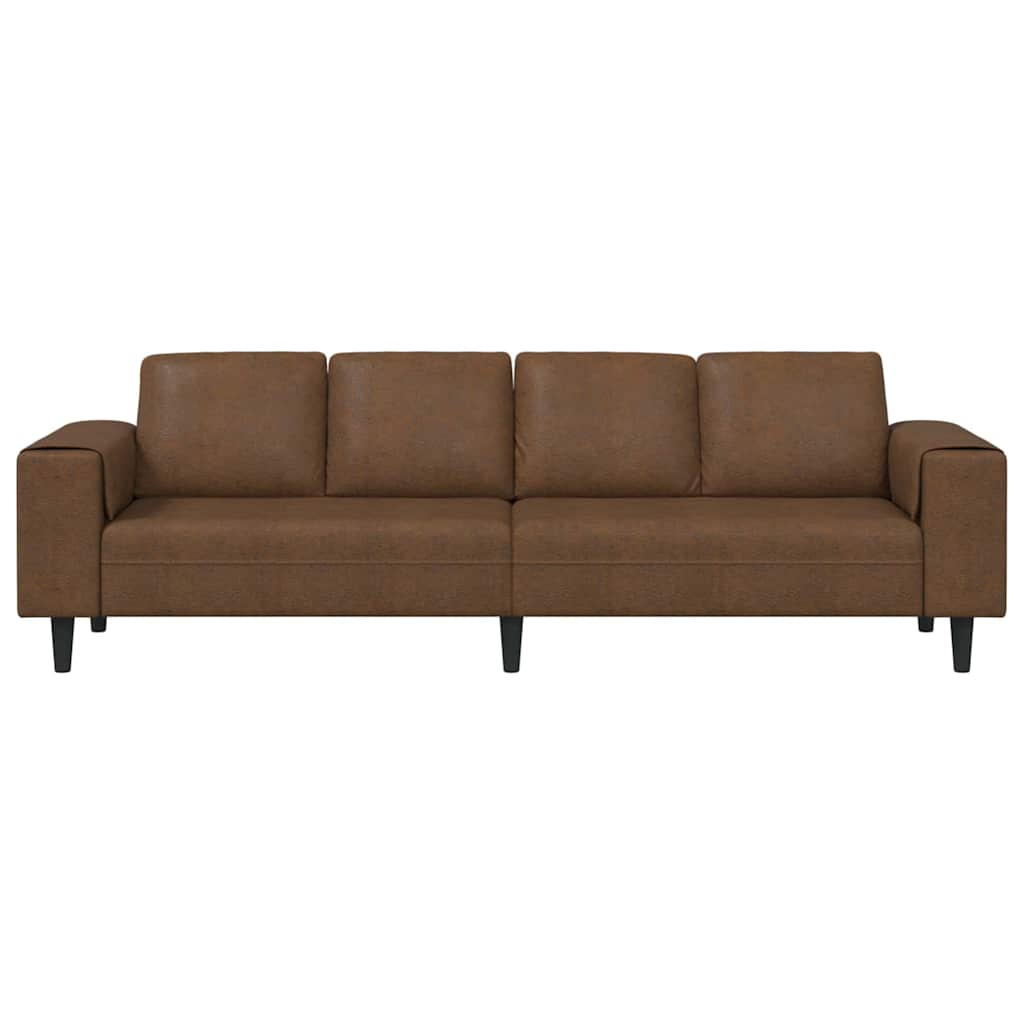 vidaXL Καναπές σαλονιού Καφέ 250 x 77 x 76 εκ.