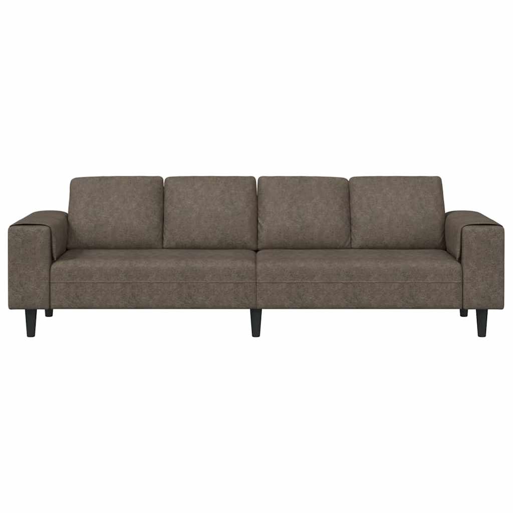 vidaXL Καναπές σαλονιού Σκούρο Γκρι 250 x 77 x 76 εκ.