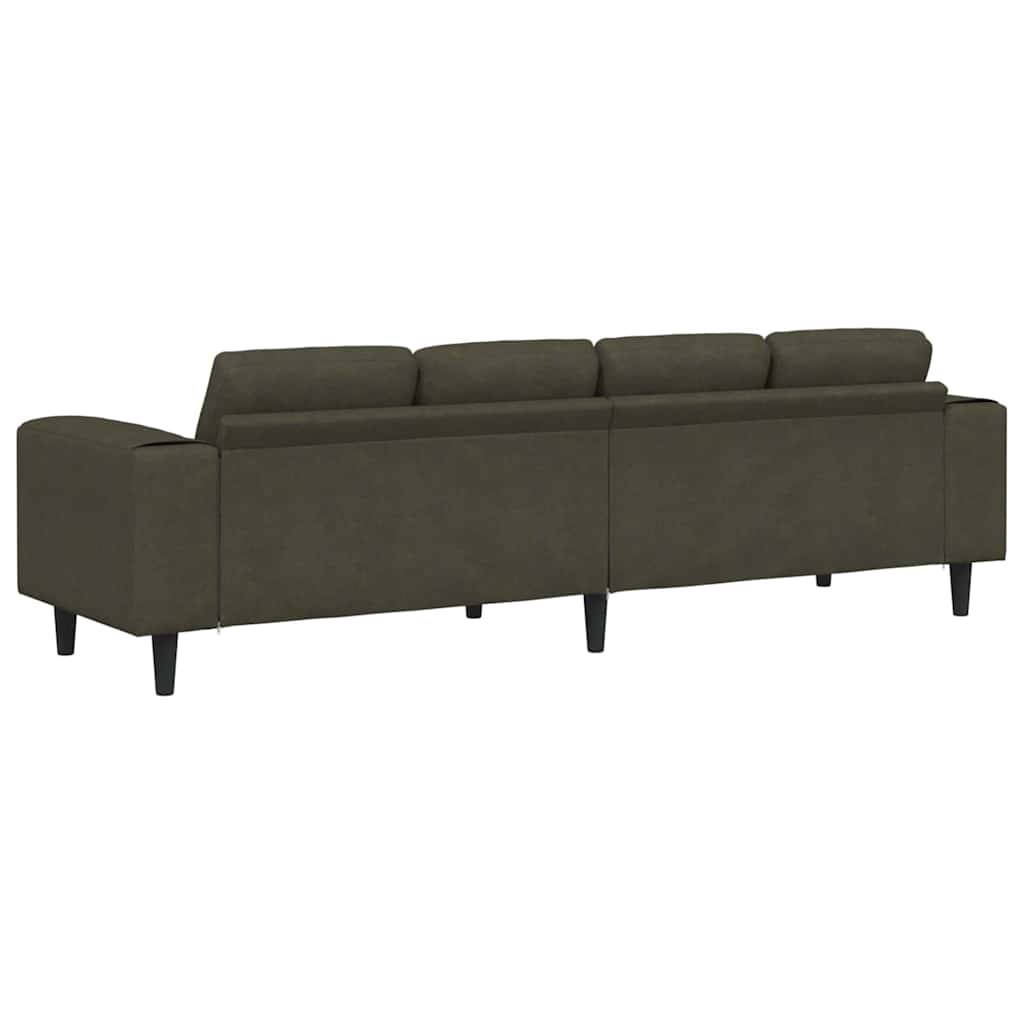 vidaXL Καναπές σαλονιού Στρατιωτικό Πράσινο 250 x 77 x 76 εκ.