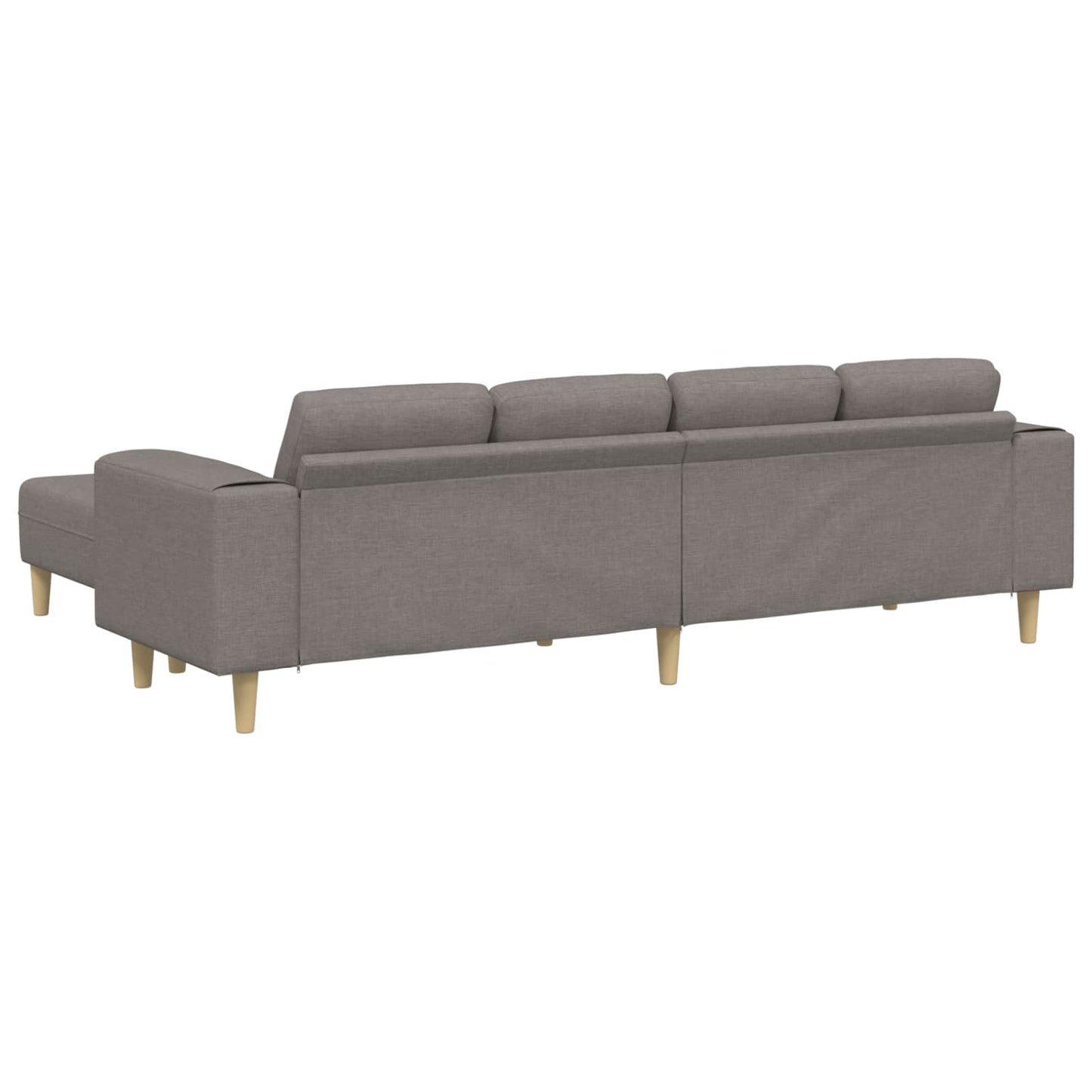 vidaXL Καναπές σαλονιού 3 pcs Taupe Πολυεστέρας