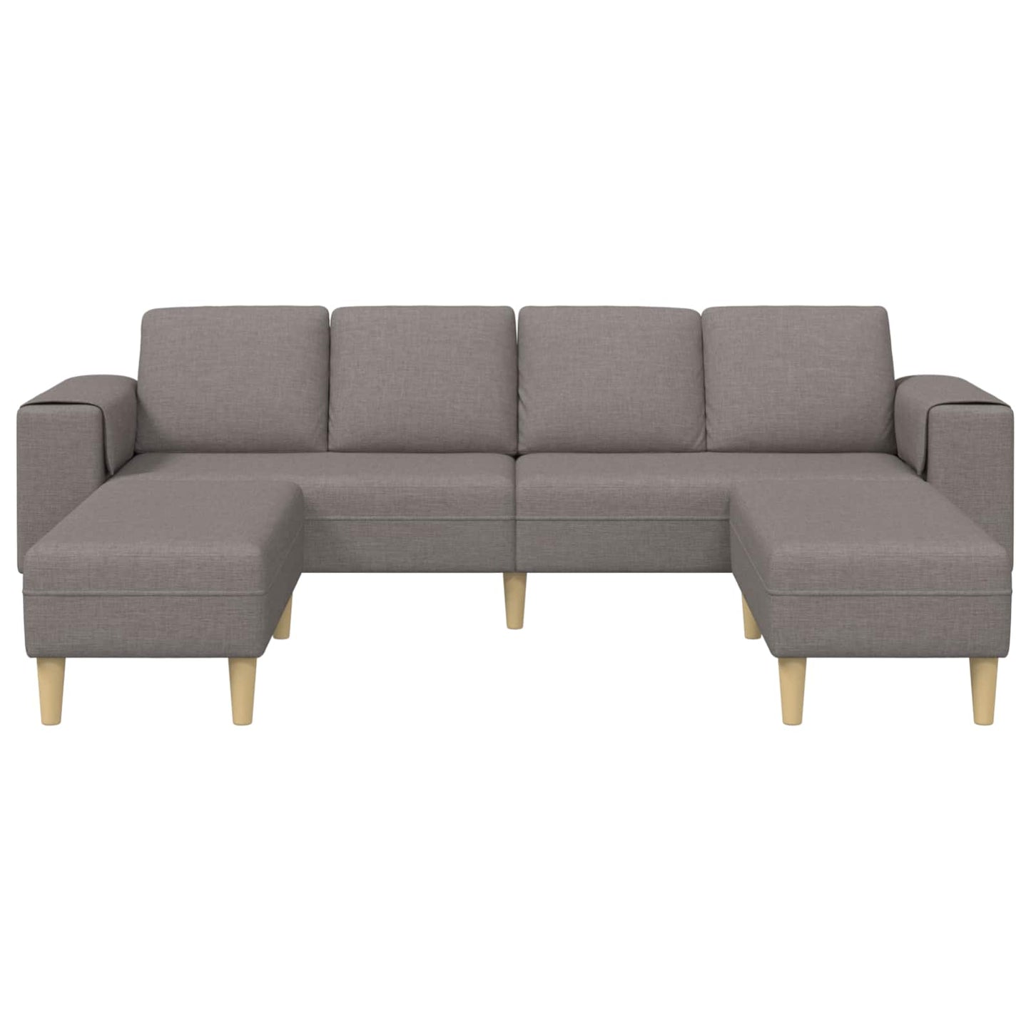 vidaXL Καναπές σαλονιού 3 pcs Taupe Πολυεστέρας