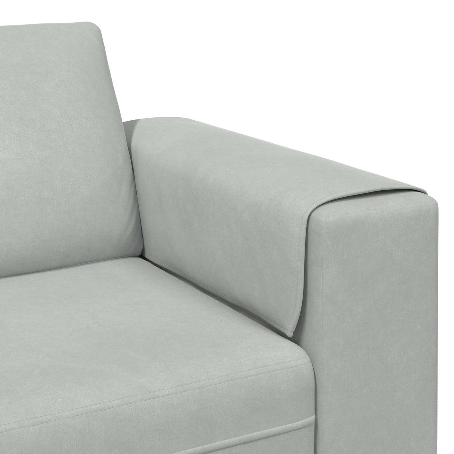 vidaXL Καναπές σαλονιού 3 pcs Ανοιχτό γκρι 250 x 188 x 76 εκ.