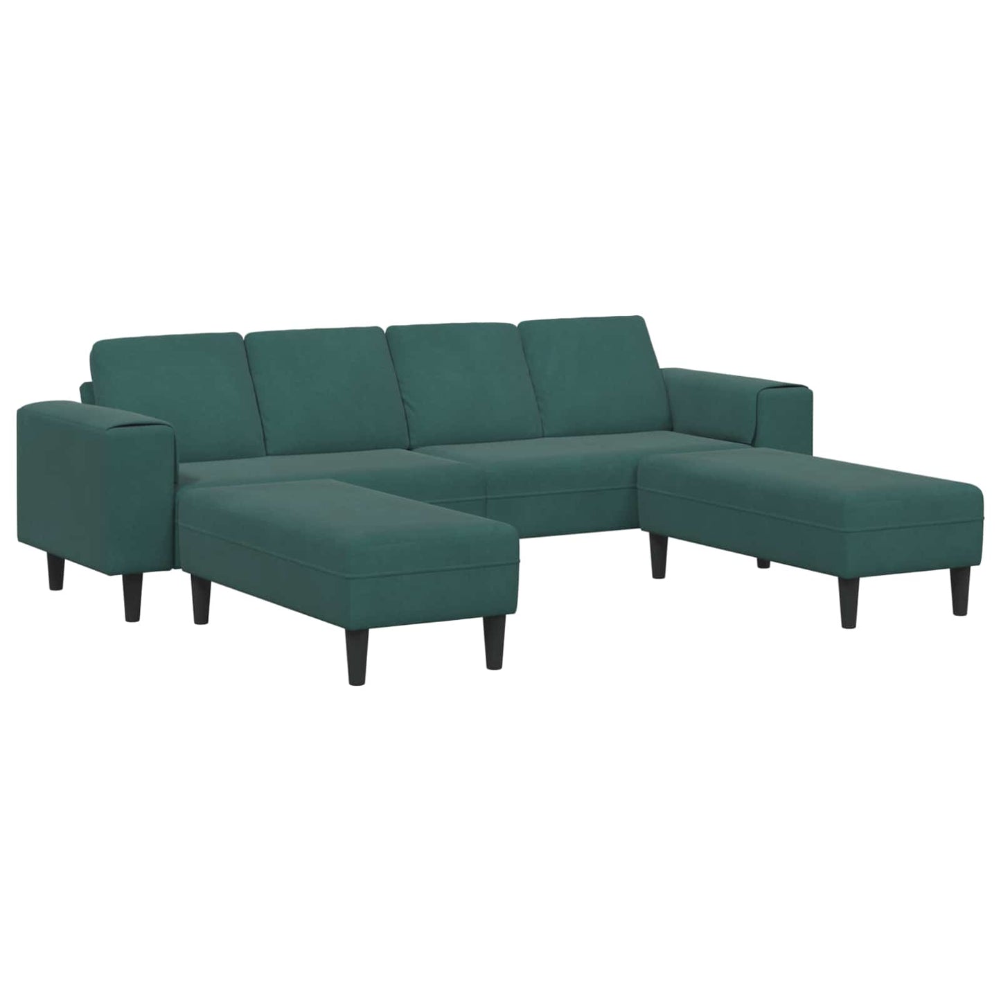 vidaXL Καναπές σαλονιού 3 pcs Σκούρο Πράσινο 250 x 188 x 76 εκ.