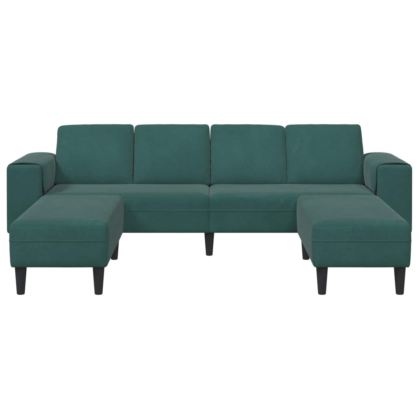 vidaXL Καναπές σαλονιού 3 pcs Σκούρο Πράσινο 250 x 188 x 76 εκ.