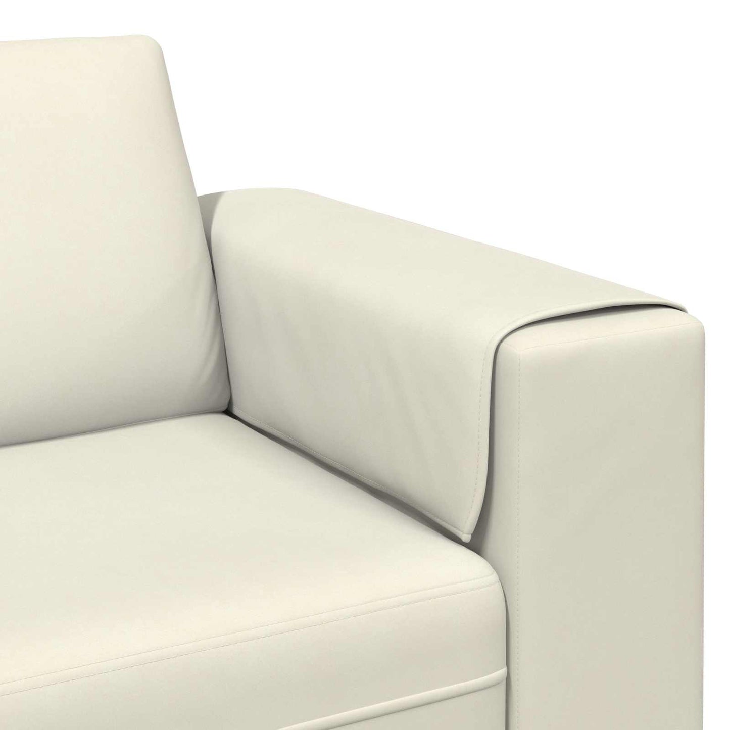 vidaXL Καναπές σαλονιού 3 pcs Κρεμ 250 x 188 x 76 εκ.