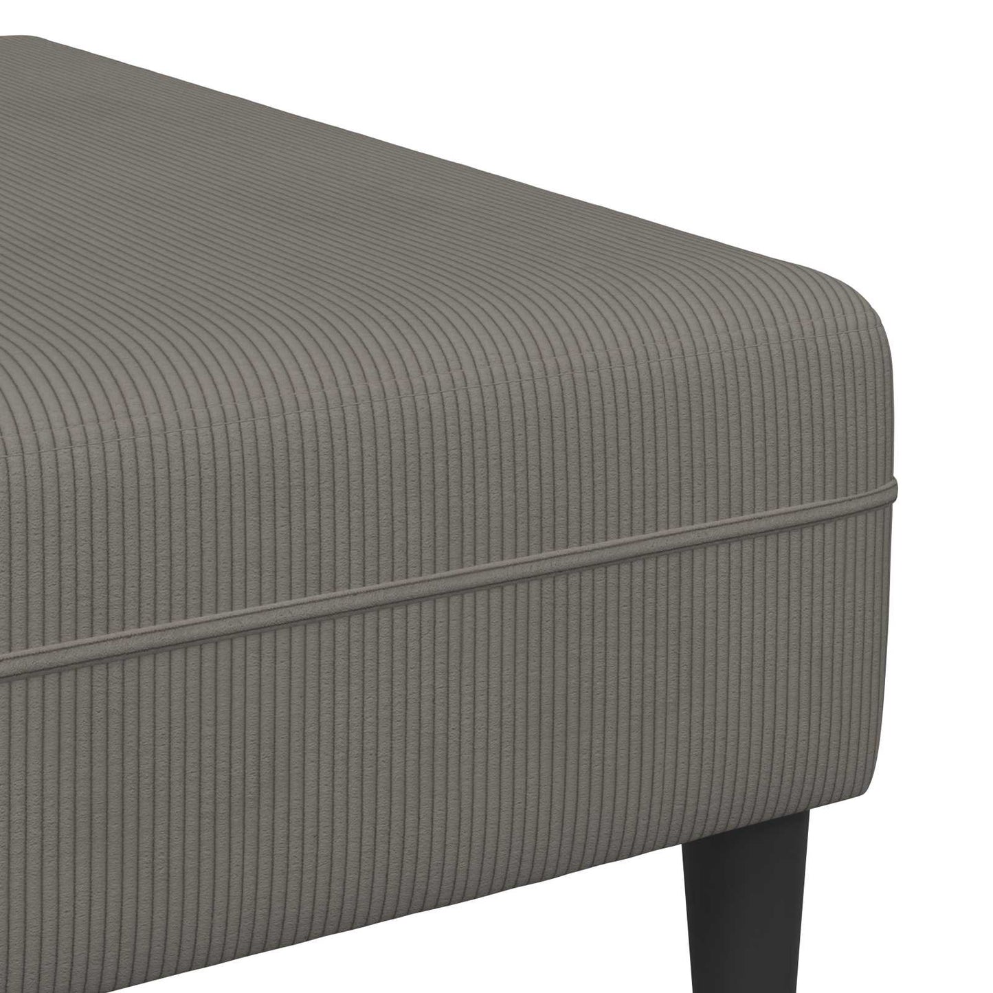 vidaXL Καναπές Ανοιχτό γκρι 250 x 188 x 76 εκ. Υφασμάτινο Κορντουρά
