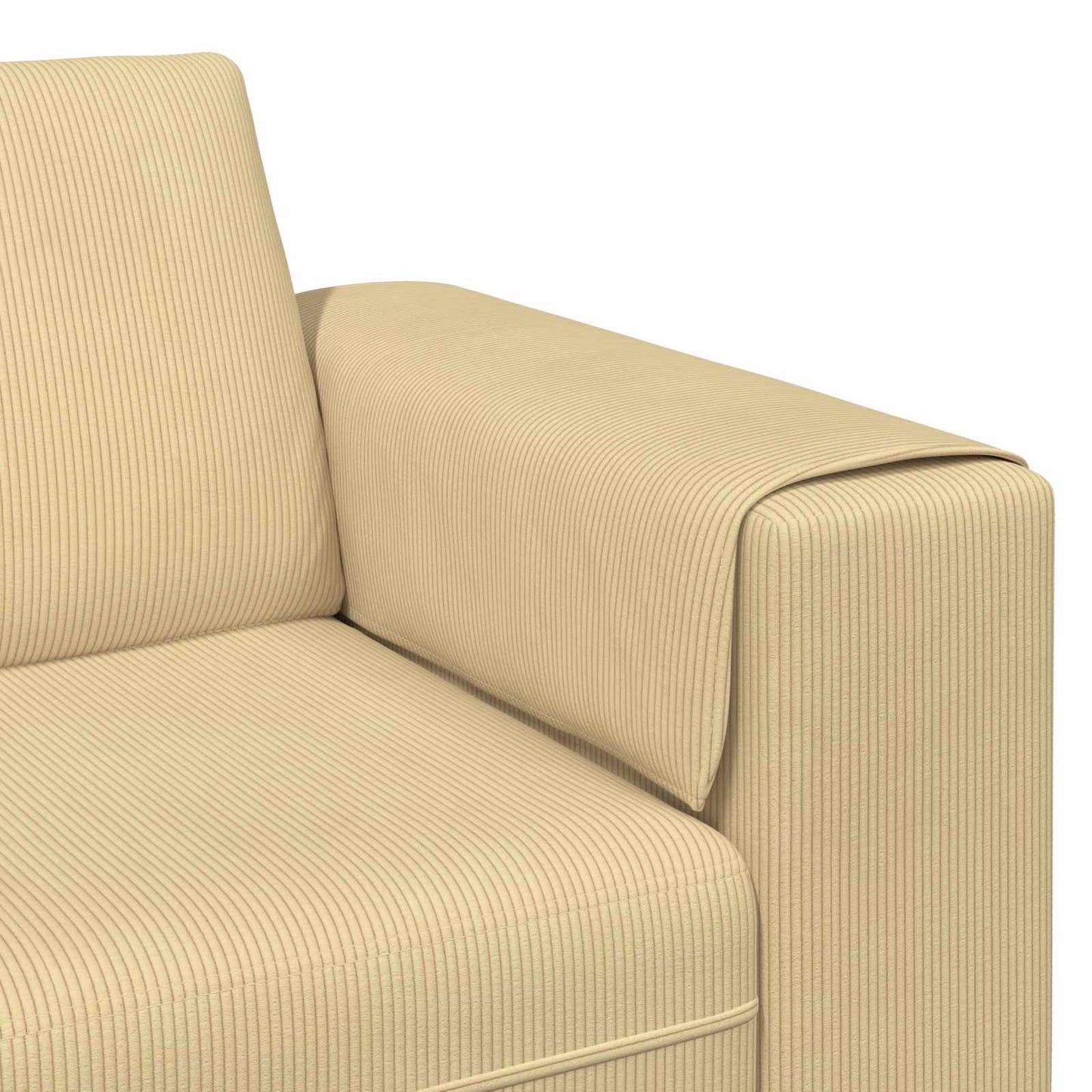 vidaXL Καναπές Γκρι Πράσινο 250 x 188 x 76 εκ. Υφασμάτινο Κορντουρά
