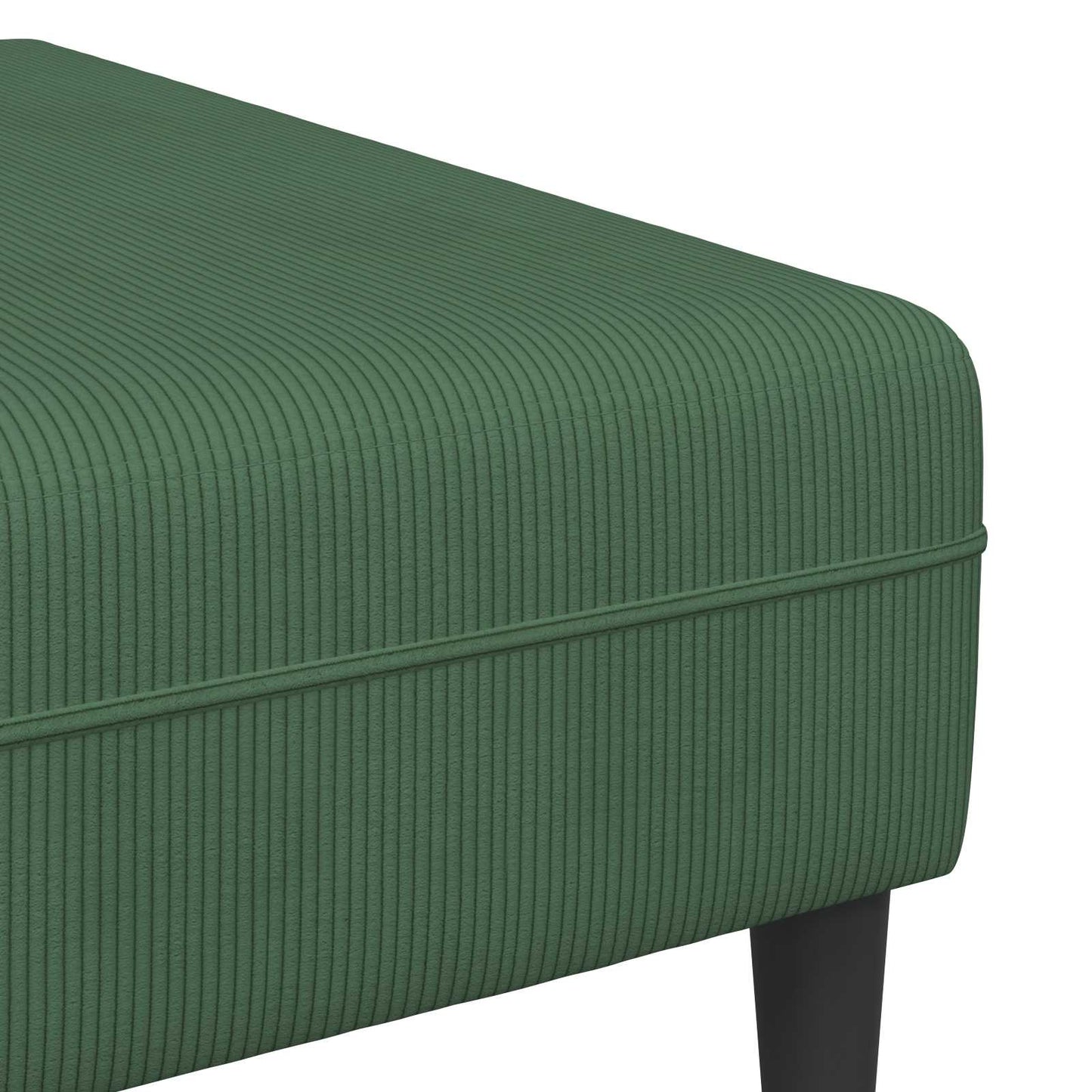 vidaXL Καναπές Σκούρο Πράσινο 250 x 188 x 76 εκ. Υφασμάτινο Κορντουρά