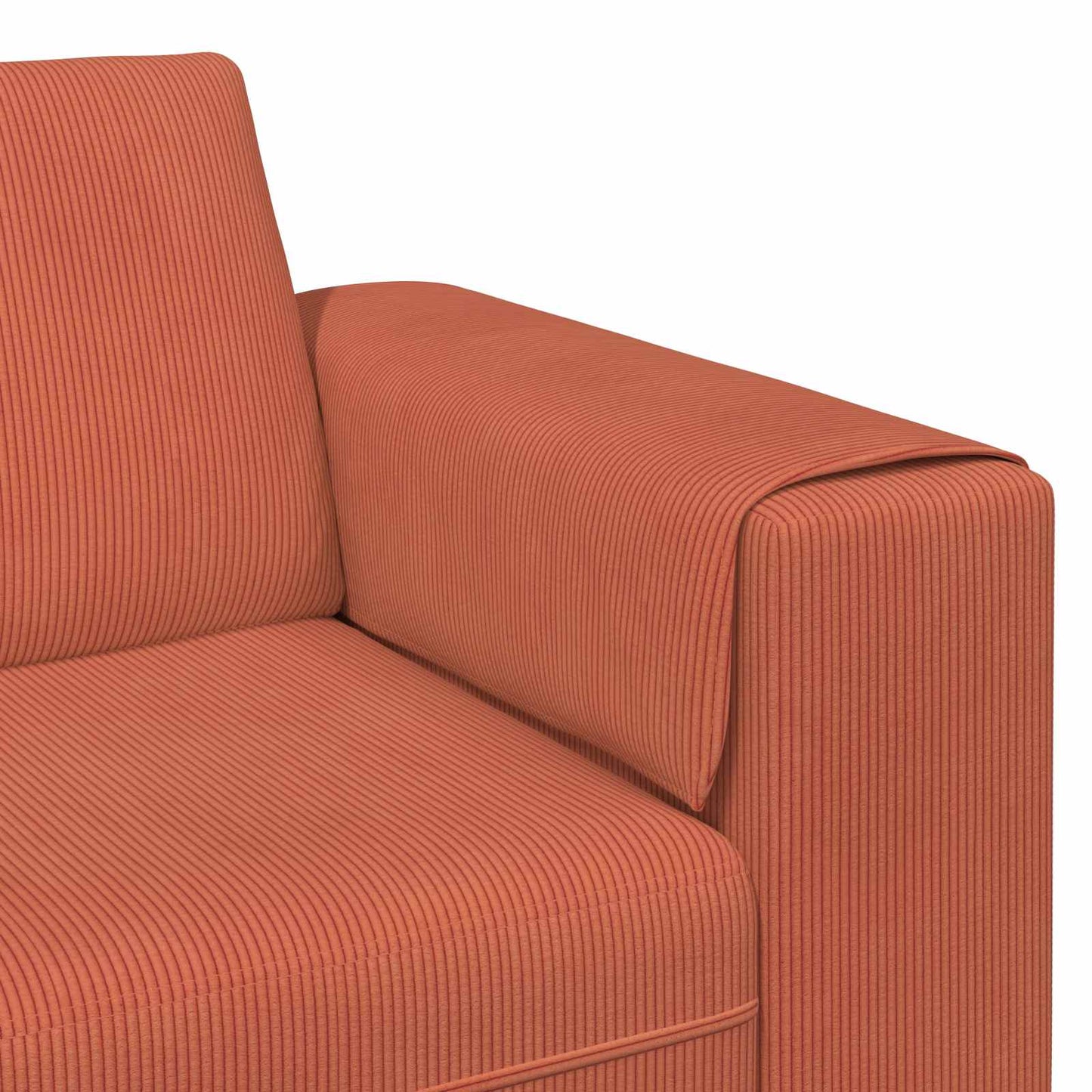 vidaXL Καναπές Κόκκινο Πορτοκαλί 250 x 188 x 76 εκ.