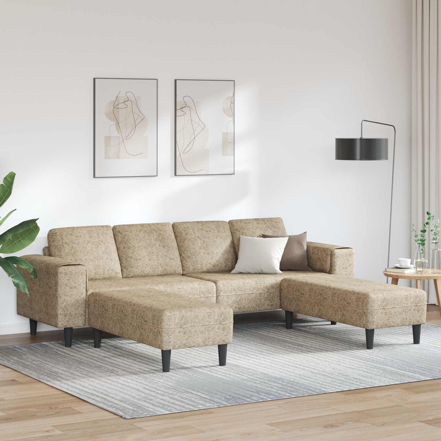 vidaXL Καναπές σαλονιού 3 pcs Ανοιχτό γκρι