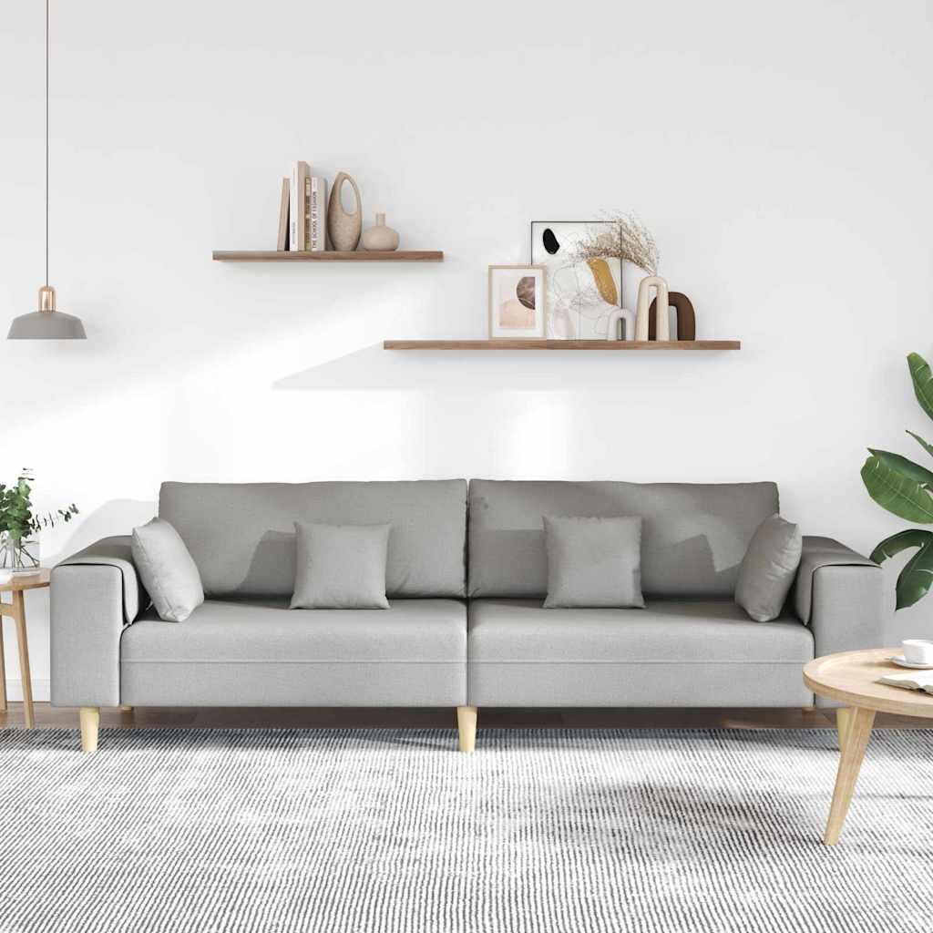 vidaXL Καναπές Σκίουρος Γκρί 250 x 77 x 76 εκ. ύφασμα
