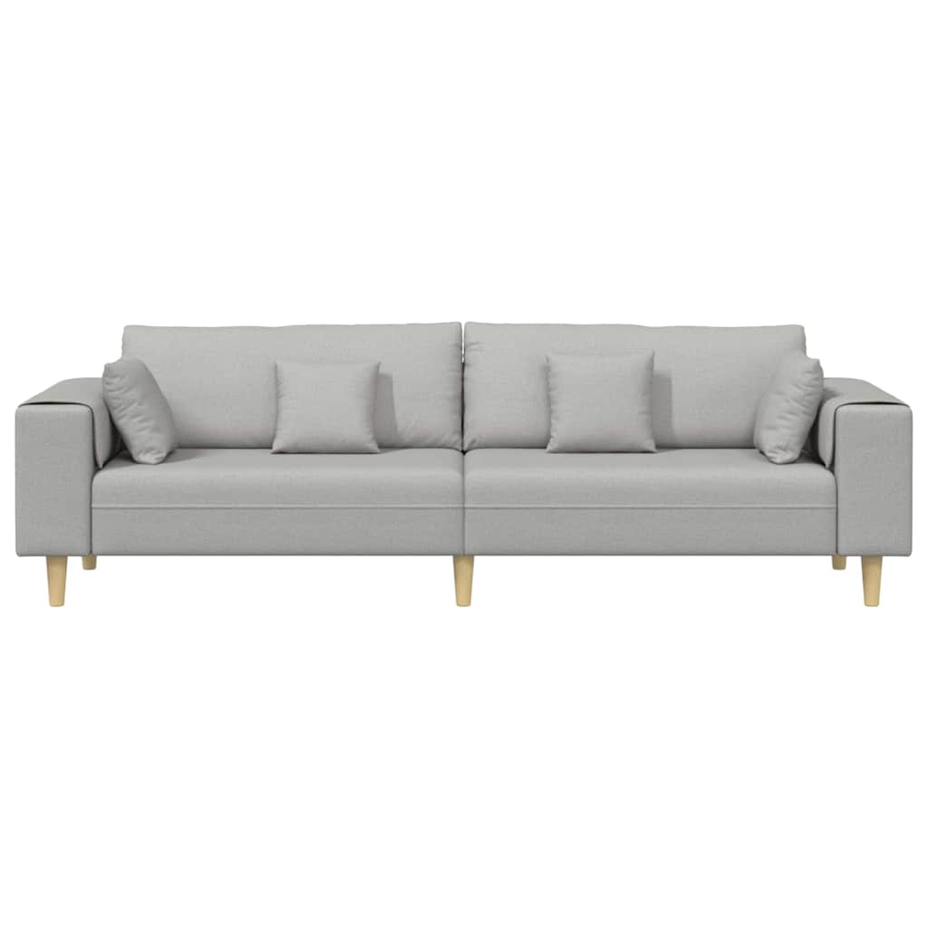 vidaXL Καναπές Σκίουρος Γκρί 250 x 77 x 76 εκ. ύφασμα
